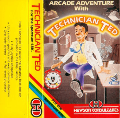 Technician Ted box art for ZX Spectrum
